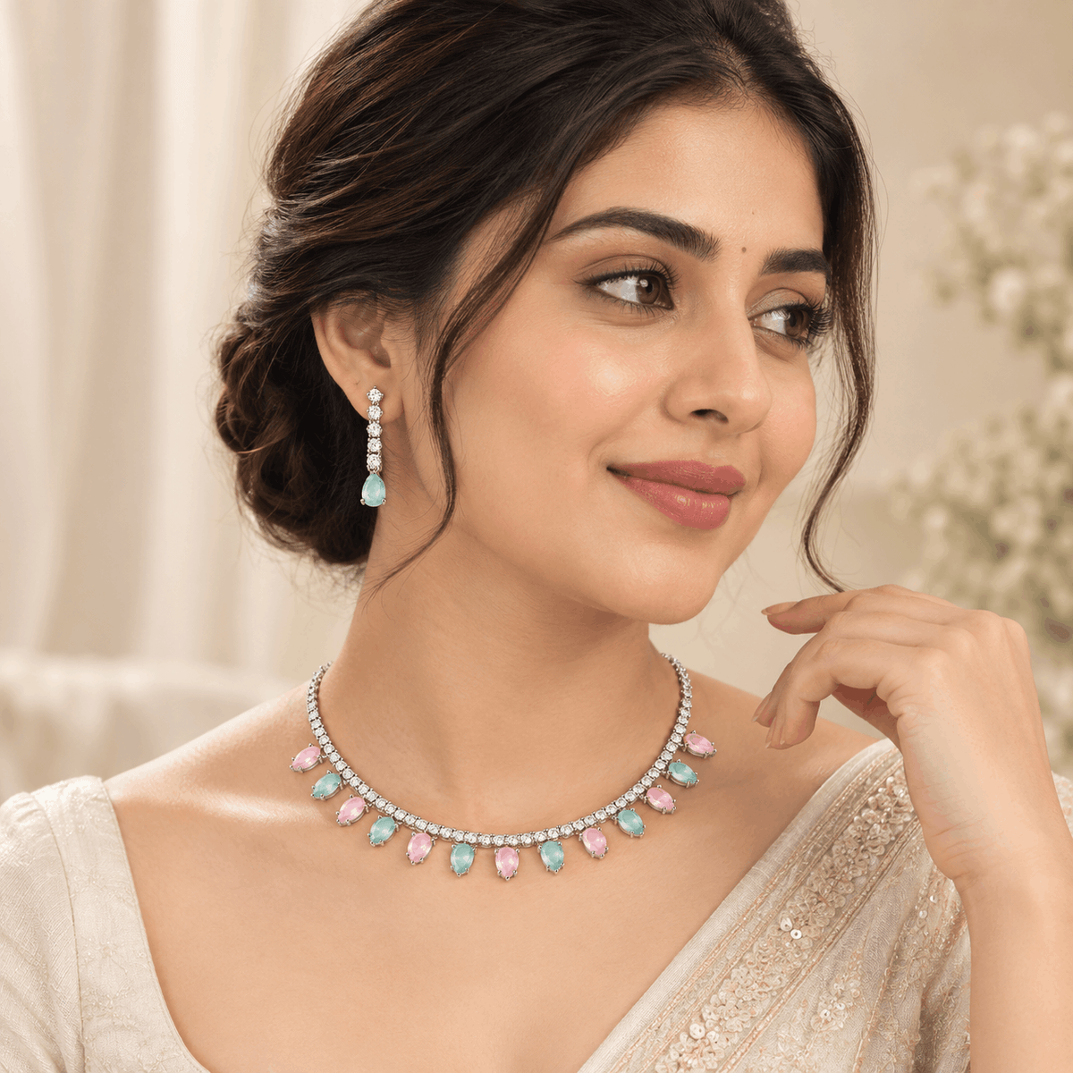 Minimal Everyday Necklace & Earrings Set