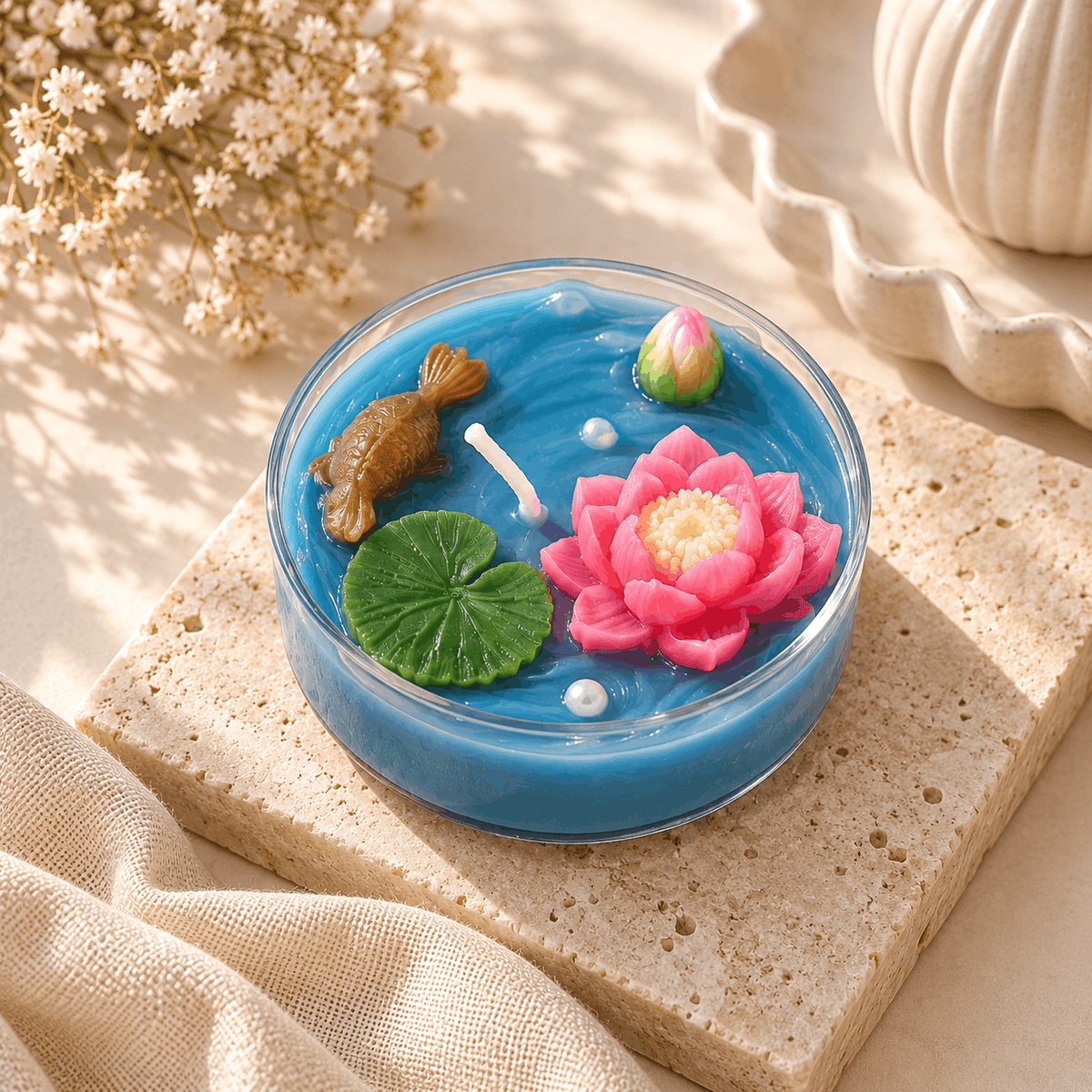 Lotus Pond Candle – Set of 2