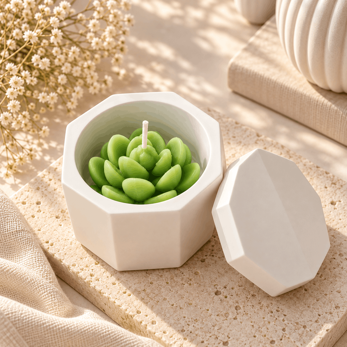 Succulent Candle – Without Lid