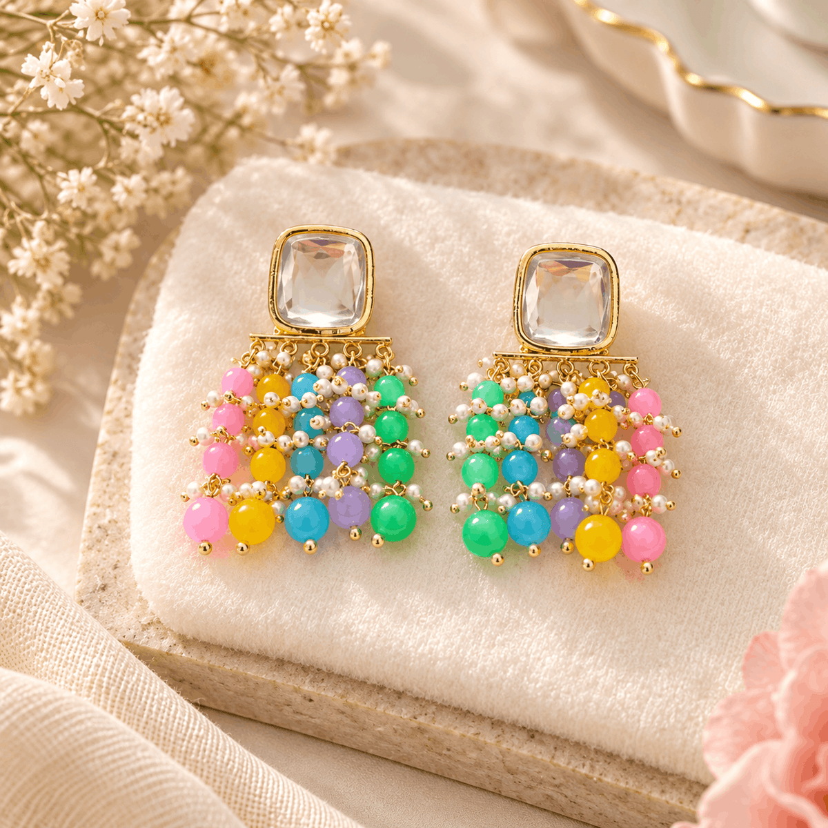 Prism Bloom Statement Earrings