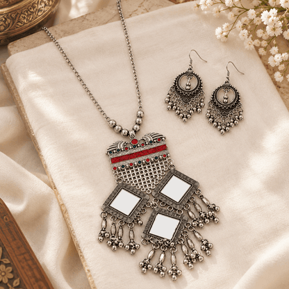 Heritage Oxidized Silver Statement Set