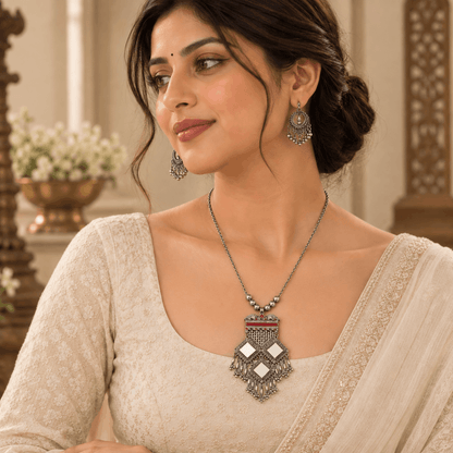Heritage Oxidized Silver Statement Set