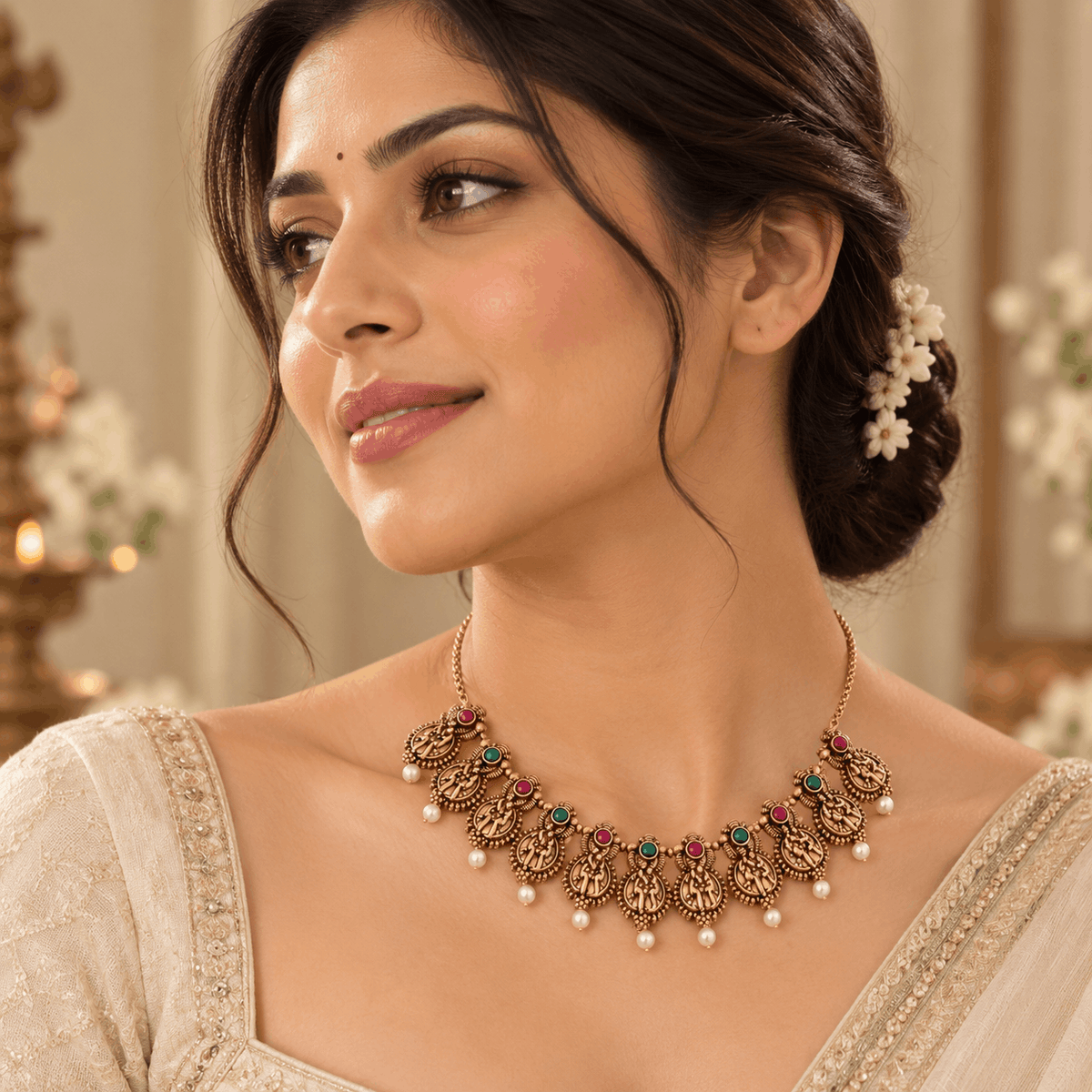 Rajwadi Heritage Necklace