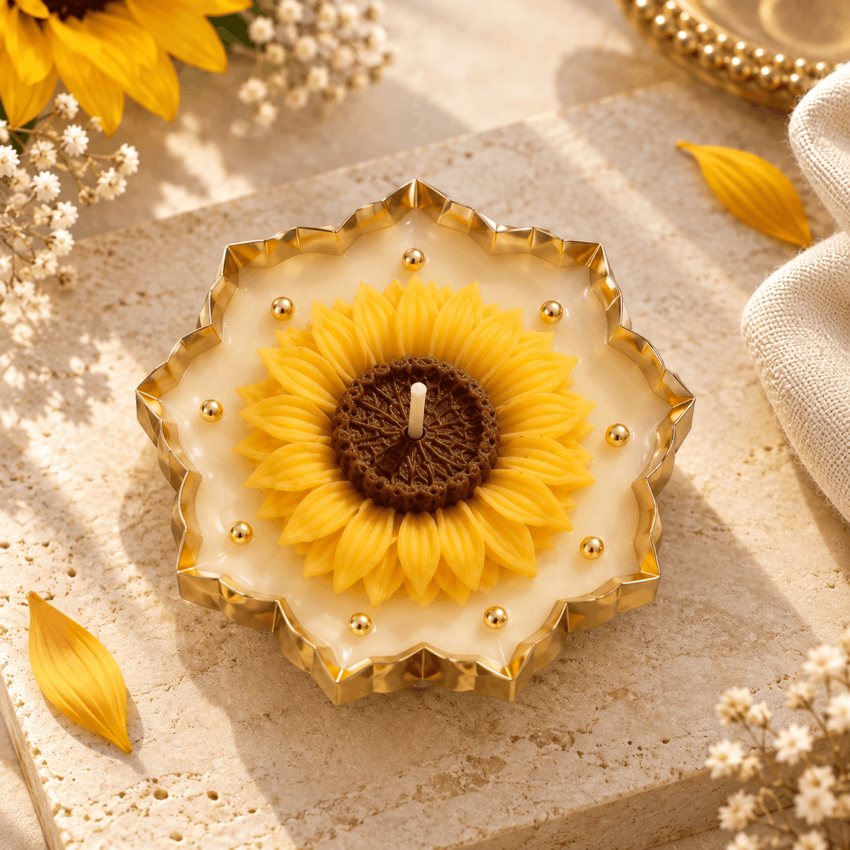 Sunflower Candle