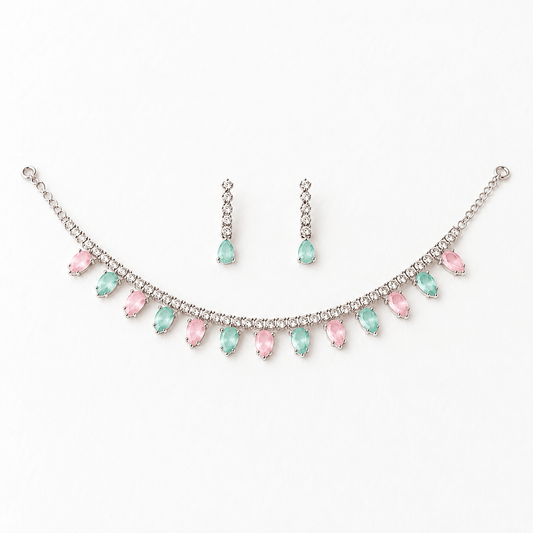 Minimal Everyday Necklace & Earrings Set